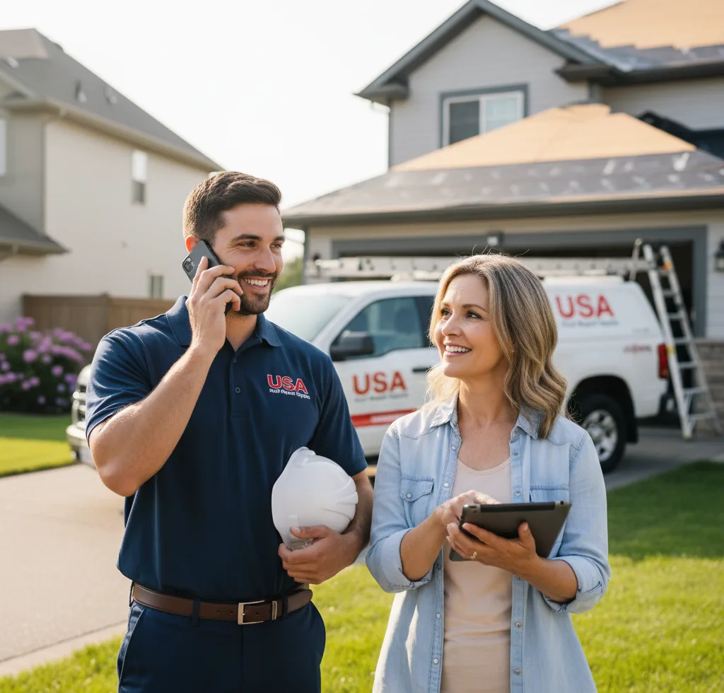USA Roof Repair Experts customer support in North Ridgeville